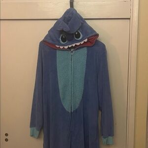 Disney Stitch Blue and Pink adult Onesie size 2X